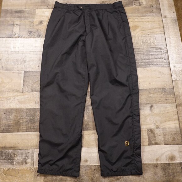 Footjoy DryJoys rain shell pants men's large (38) black - Picture 1 of 14
